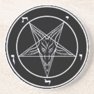 Den Baphomet drinkkustfartyget eller ritualen Underlägg Sandsten