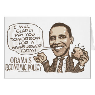 Den Barack hamburgaren som äter Anti-Obama, Hälsningskort