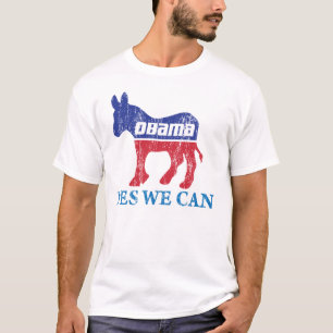 Den Barack Obama demokratåsnan ja kan vi T Shirt