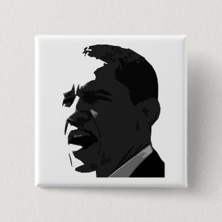 Den Barack Obama svarten på vit kvadrerar knäppas Knapp
