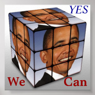 Den barackObama kuben, JA kan vi Poster