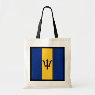 Den Barbados flagga hänger lös Tygkasse