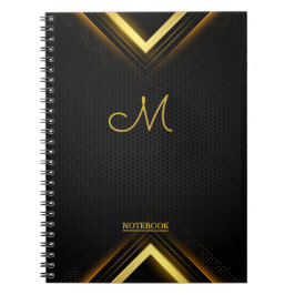 Den bärbara datorn Cute Professionell Monogram Bla Anteckningsbok