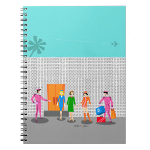 Den bärbara datorn Handflatan Vår Stewardess Spira Anteckningsbok