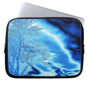Den bärbara datorn Ice Blue Träd Träd Laptop Fodral