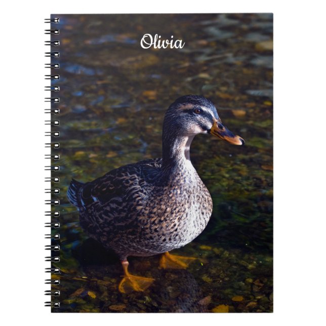 Den bärbara datorn Mallard Anka Spiral Anteckningsbok (Framsidan)