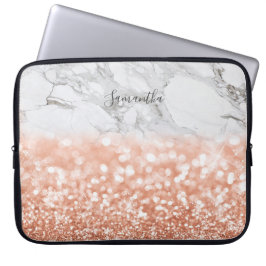 Den bärbara datorn personlig Ro Glitter Marble Fod Laptop Fodral