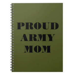 Den bärbara datorn Proud Army Mamma Anteckningsbok