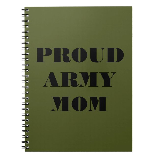 Den bärbara datorn Proud Army Mamma Anteckningsbok (Framsidan)