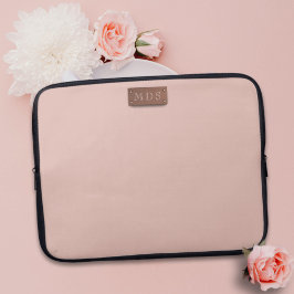 Den bärbara datorn Rosa ros Monogram från  Guld, F Laptop Fodral
