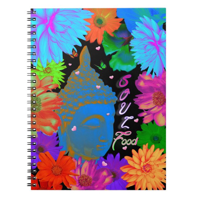 Den bärbara datorn Soul Food Buddha Garden Spiral Anteckningsbok (Framsidan)