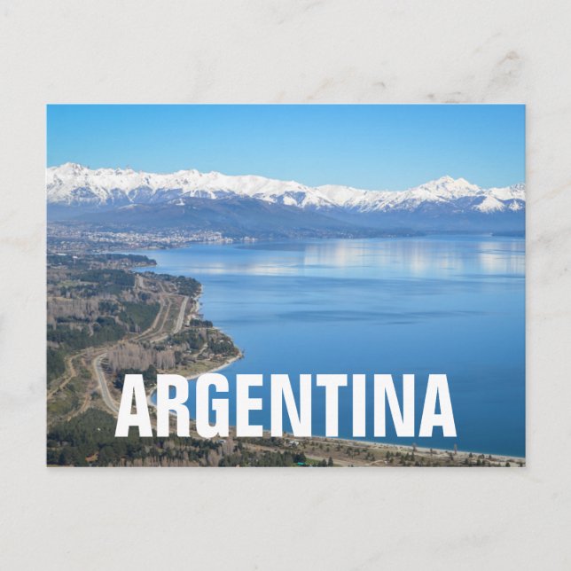 Den Bariloche antennen beskådar i vinter Vykort (Framsida)