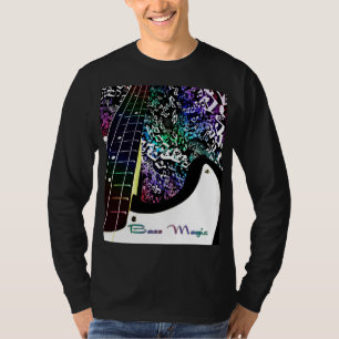 Den bas- magiska regnbågen noterar musikT-tröja Tee Shirt