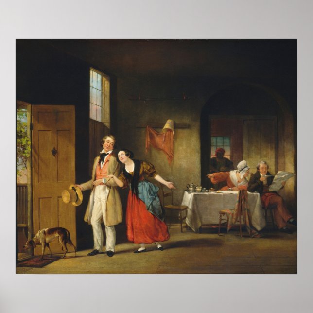 Den bashful Cousin - F W Edmonds Fine Art Poster (Framsidan)