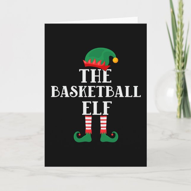 Den basketelva roliga julen kort (Framsida)