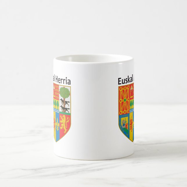 Den baskiska vapenskölden för land (Euskal Kaffemugg (Center)