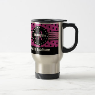 Den bäst 1st rosan för KLASSLÄRAREmonogramen Resemugg