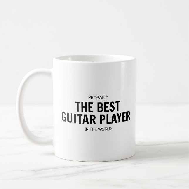 Den bäst gitarrspelaremuggen kaffemugg (Vänster)