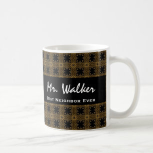 Den bäst guldsvarten för GRANN kvadrerar någons Kaffemugg