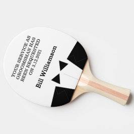 Den bäst man- eller Groomsmanpingen Pong paddlar Pingisracket