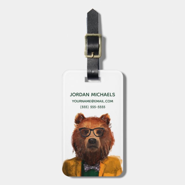 Den bäst påkläddbjörnen | tillfogar ditt namn bagagebricka (Vertikal Framsida)