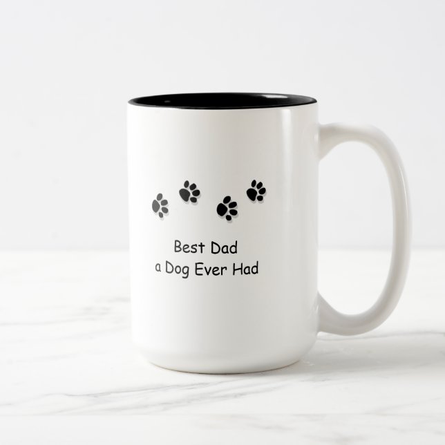 Den bäst pappan en hund hade någonsin muggen Två-Tonad mugg (Höger)