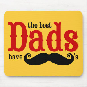 Den bäst pappor har mustascher Mousepad Musmatta