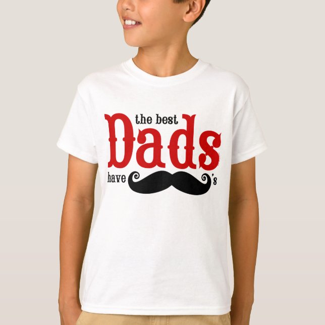 Den bäst pappor har mustaschT-tröja T-shirt (Framsida)