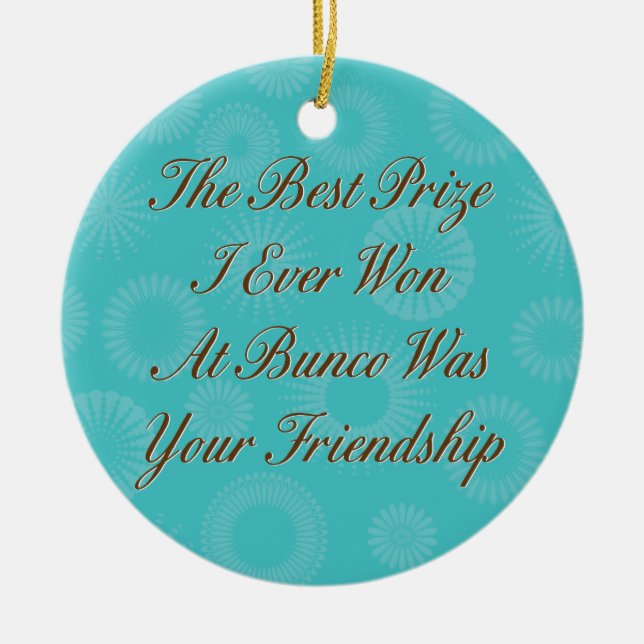 den bäst prisen som jag segrade någonsin på den julgransprydnad keramik (Framsidan)