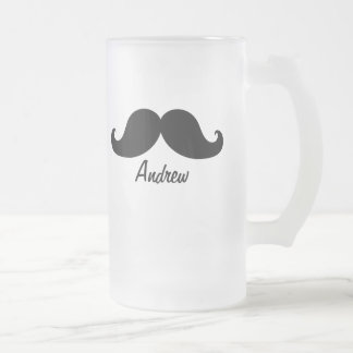 DEN BÄST SVART MUSTASCHPERSONLIGEN FROSTAT ÖLGLAS