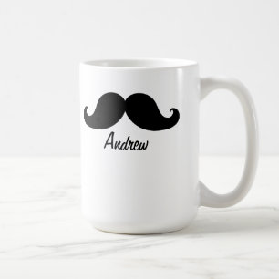 DEN BÄST SVART MUSTASCHPERSONLIGEN KAFFEMUGG