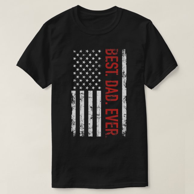 Den bästa amerikanska pappa-gåvan någonsin till fa t shirt (Design framsida)
