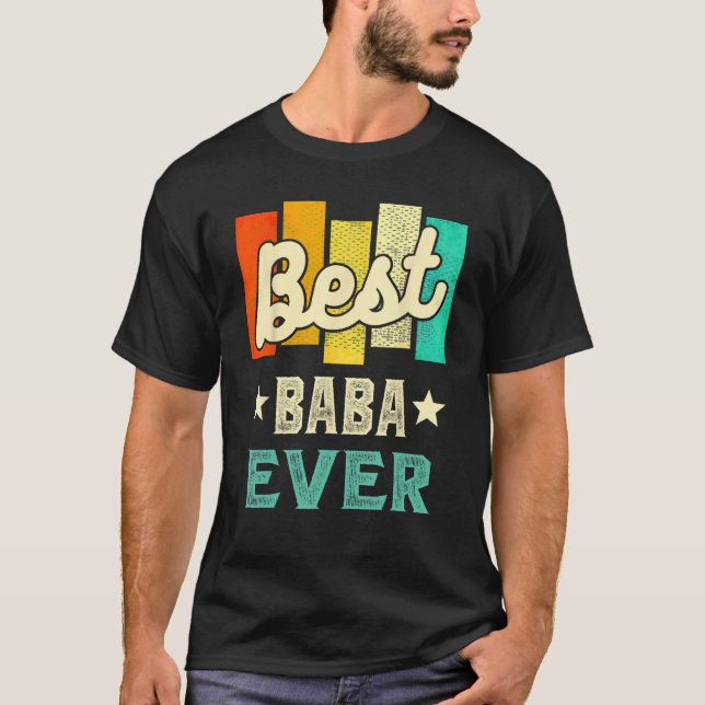 Den bästa Baba T-Shirt av Vintagen Baba (Framsida)