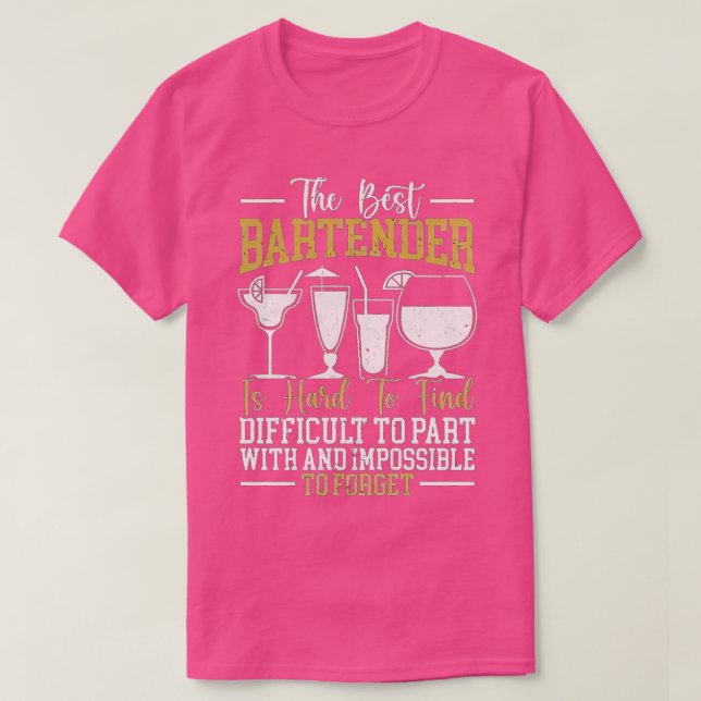 Den bästa Bartender T Shirt (Design framsida)