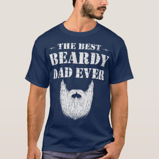 Den bästa Beardy Pappa någonsin funny födelsedagsp T Shirt