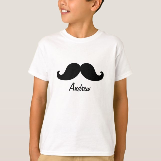 DEN BÄSTA BLACK MUSTACHE-PERSONLIGEN T-SHIRT (Framsida)
