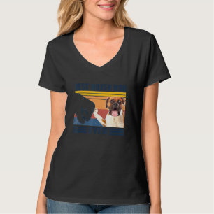Den bästa boxer Mamma-julen någonsin Vintage Mor-d T Shirt
