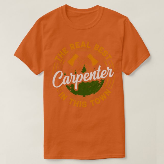 Den bästa Carpenter i staden T Shirt (Design framsida)