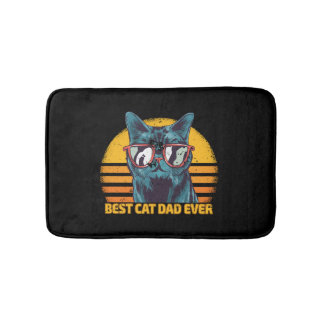 Den bästa Cat pappa någonsin-klövergåva Badrumsmatta