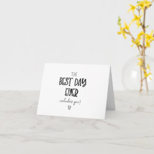 Den bästa dagen någonsin någonsin frieri ett viket kort