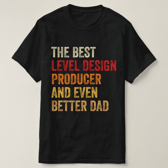 Den bästa designproducenten och till och med bättr t shirt (Design framsida)