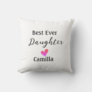 Den bästa dottern lägger till namn pappa mamma dot kudde
