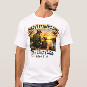 Den Bästa Fångsten Är Du Pappa Glad Fars Dag T Shirt