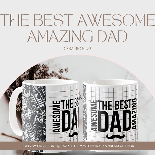 Den Bästa Fantastiske Underbara Pappan Keramikmugg Kaffemugg (Skapare uppladdad)