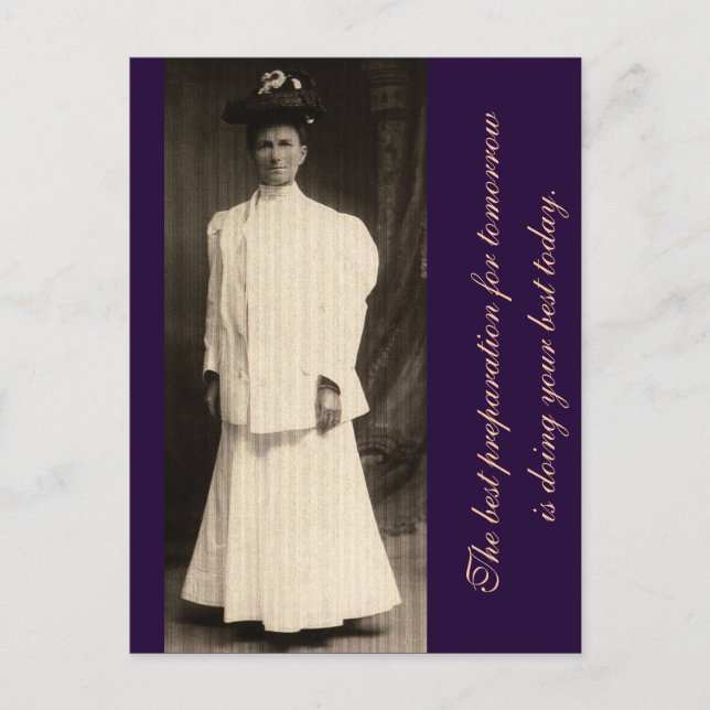 Den bästa förberedelsen inför morgondagen.. vykort (Framsida)