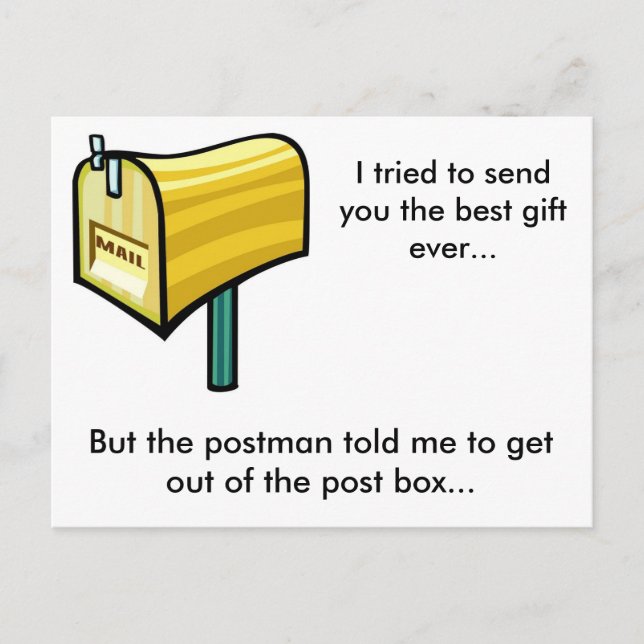 Den bästa gåvan någonsin? vykort (Framsida)
