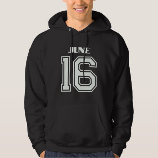 Den bästa gåvan till födelsedagen den 16 juni hoodie