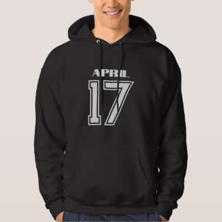 Den bästa gåvan till födelsedagen den 17 april hoodie