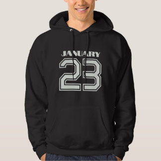 Den bästa gåvan till födelsedagen den 23 januari hoodie