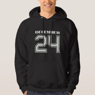 Den bästa gåvan till födelsedagen den 24 december hoodie